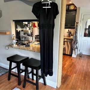 Somerset Jumpsuit by Anthropologie in black satin